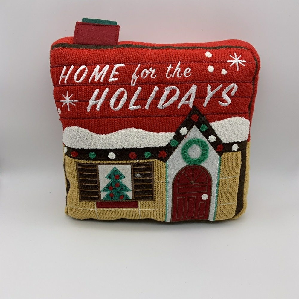 Christmas Pillow Home For The Holidays Sz: 12X11
